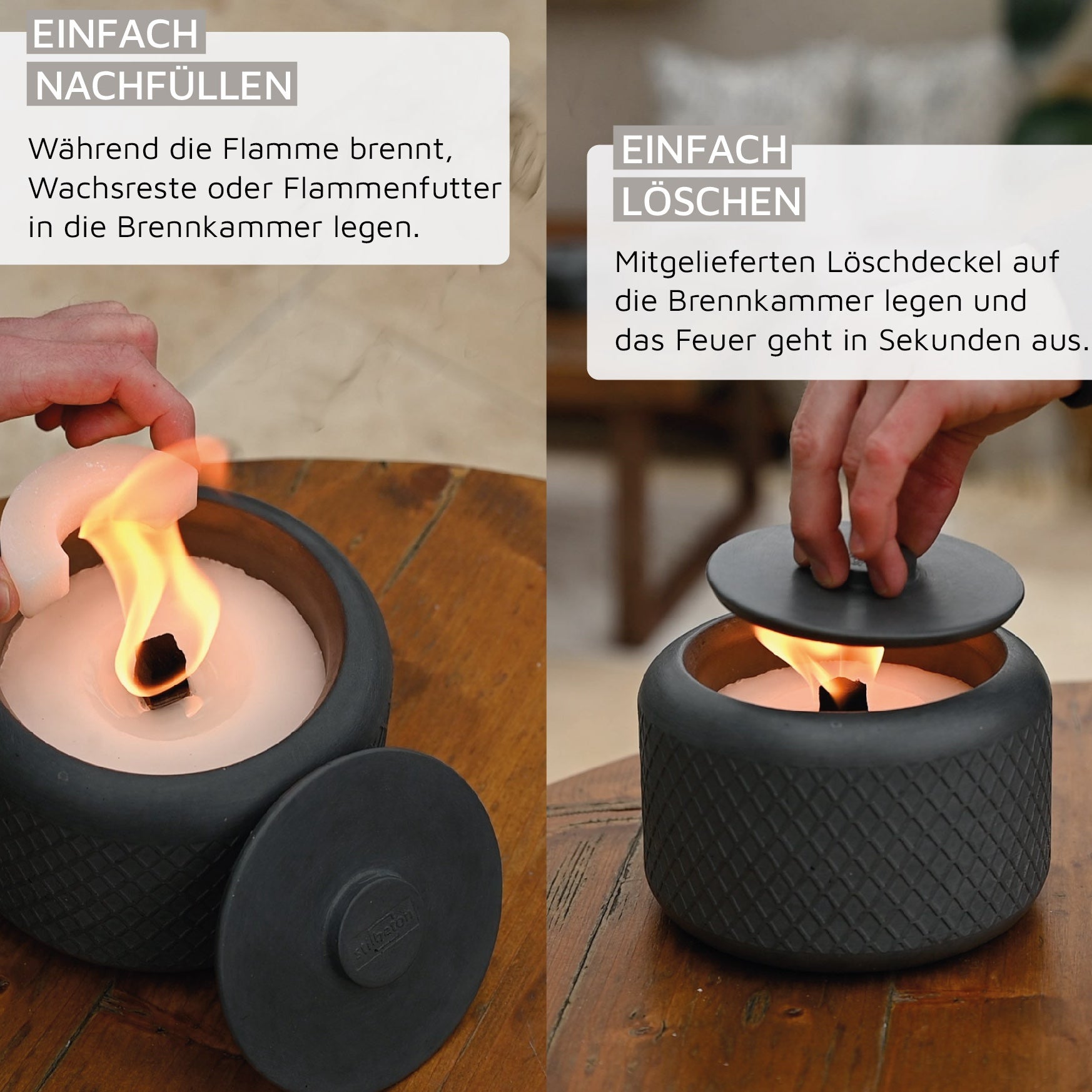 NACHFÜLLWACHS FACKELFUTTER