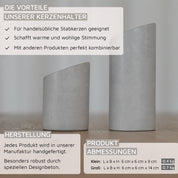 STABKERZENHALTER SIRMIONE (2er Set)